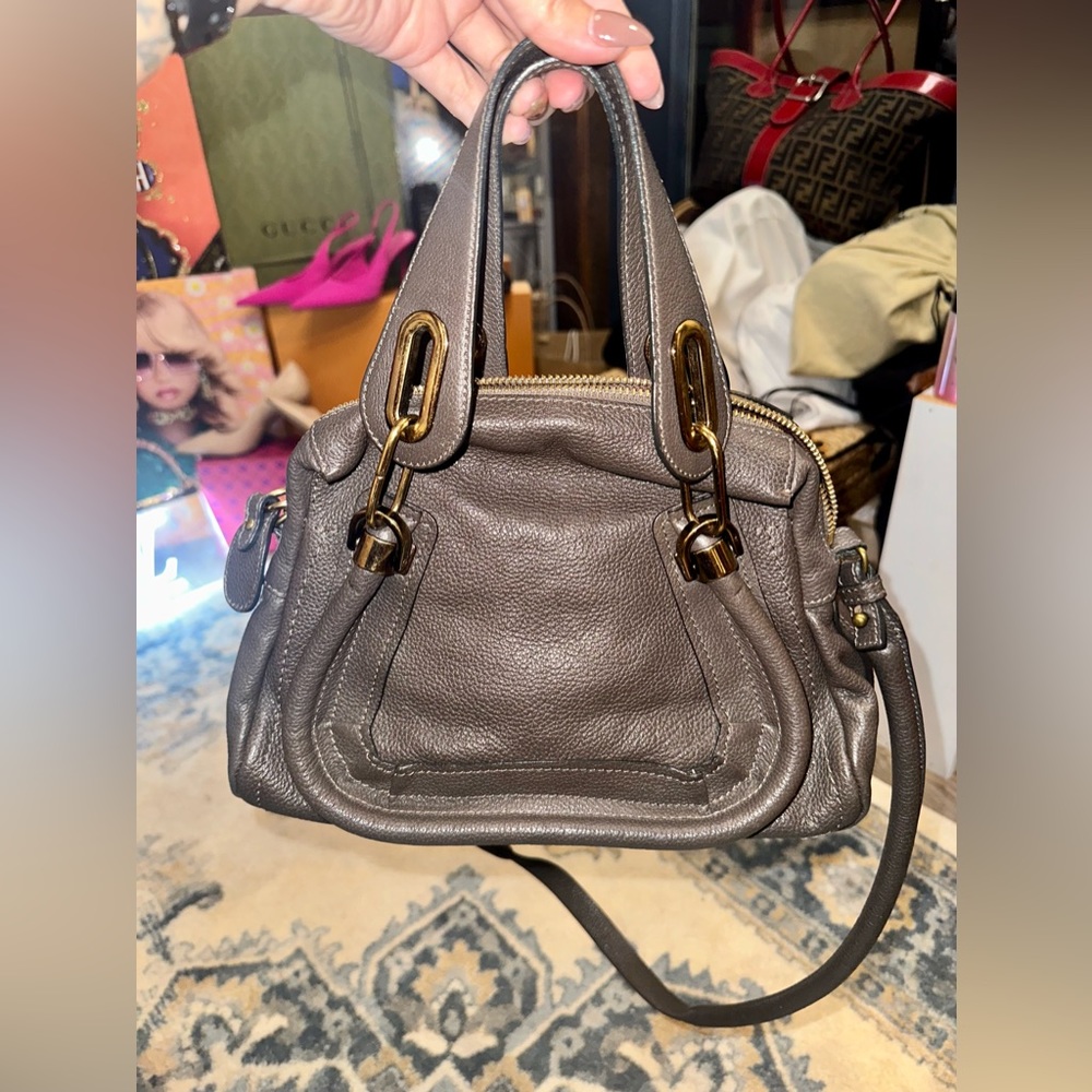 Chloe Brown Leather Handbag